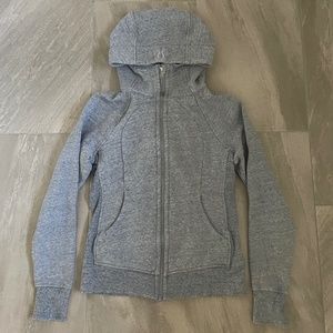 Lululemon Heathered Blue Grey Scuba Hoodie